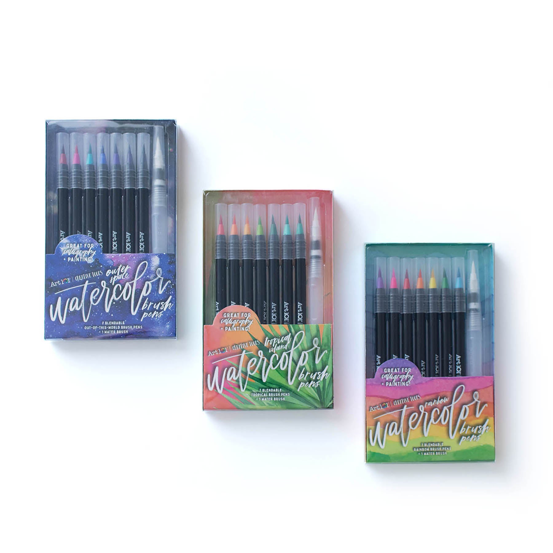 Watercolor Brush Pens, 24-Pack